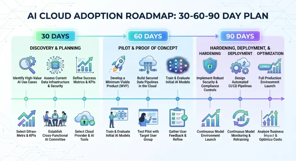 AI Cloud adoption roadmap from pilot to production