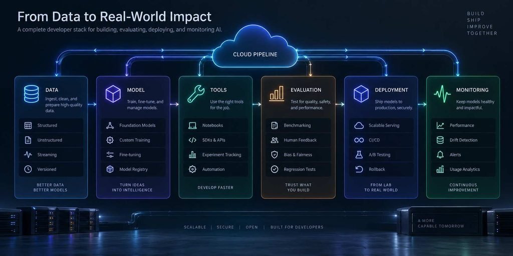  Cloud AI tools stack for data models evaluation deployment and monitoring