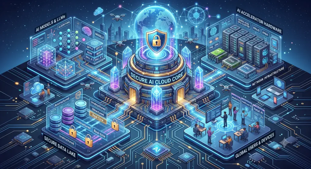 AI Cloud connecting models data applications users and infrastructure