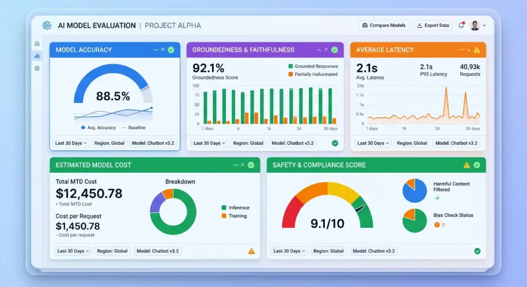 OpenAI AI evaluation and monitoring dashboard